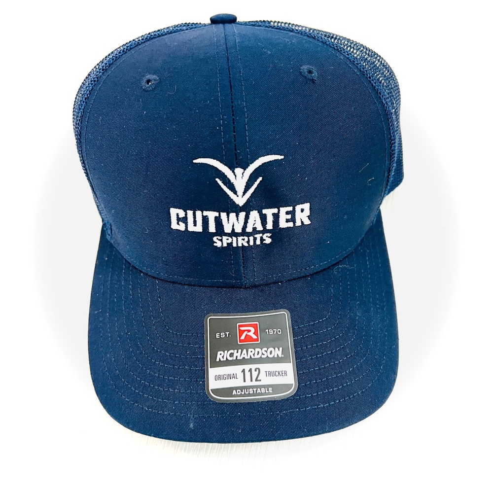 NEW! Cutwater spirits navy Blue hat adjustable